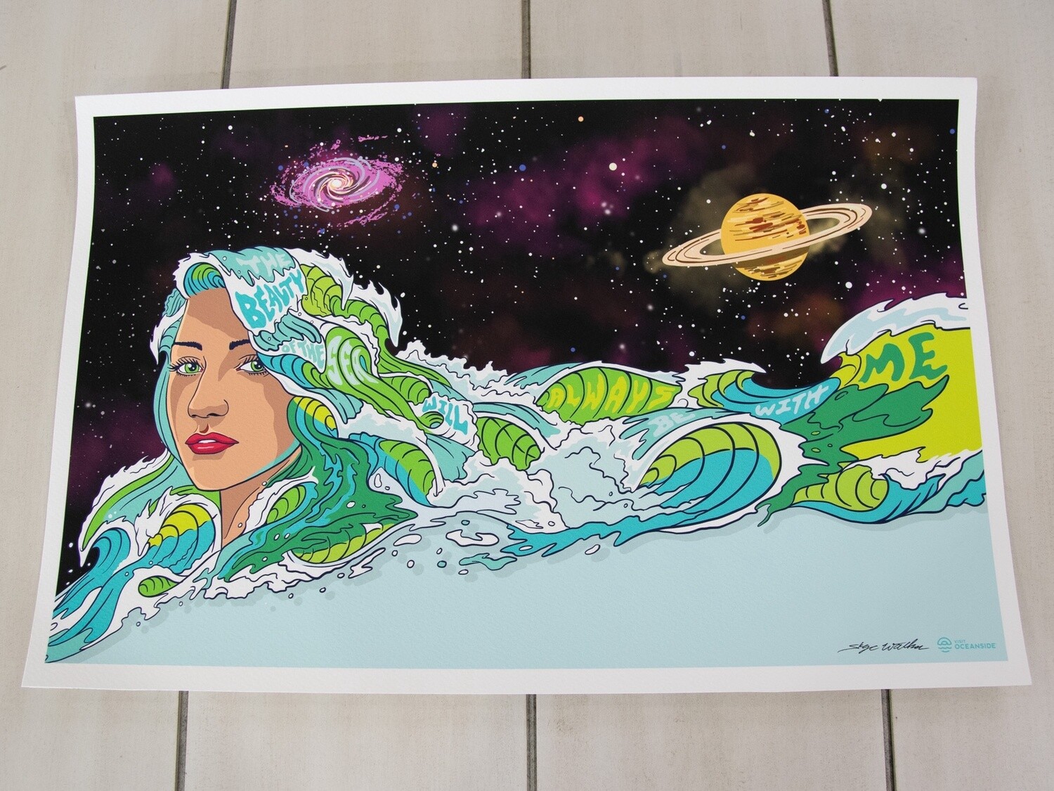 Skye Walker "The Beauty of Sea" Mural  Print