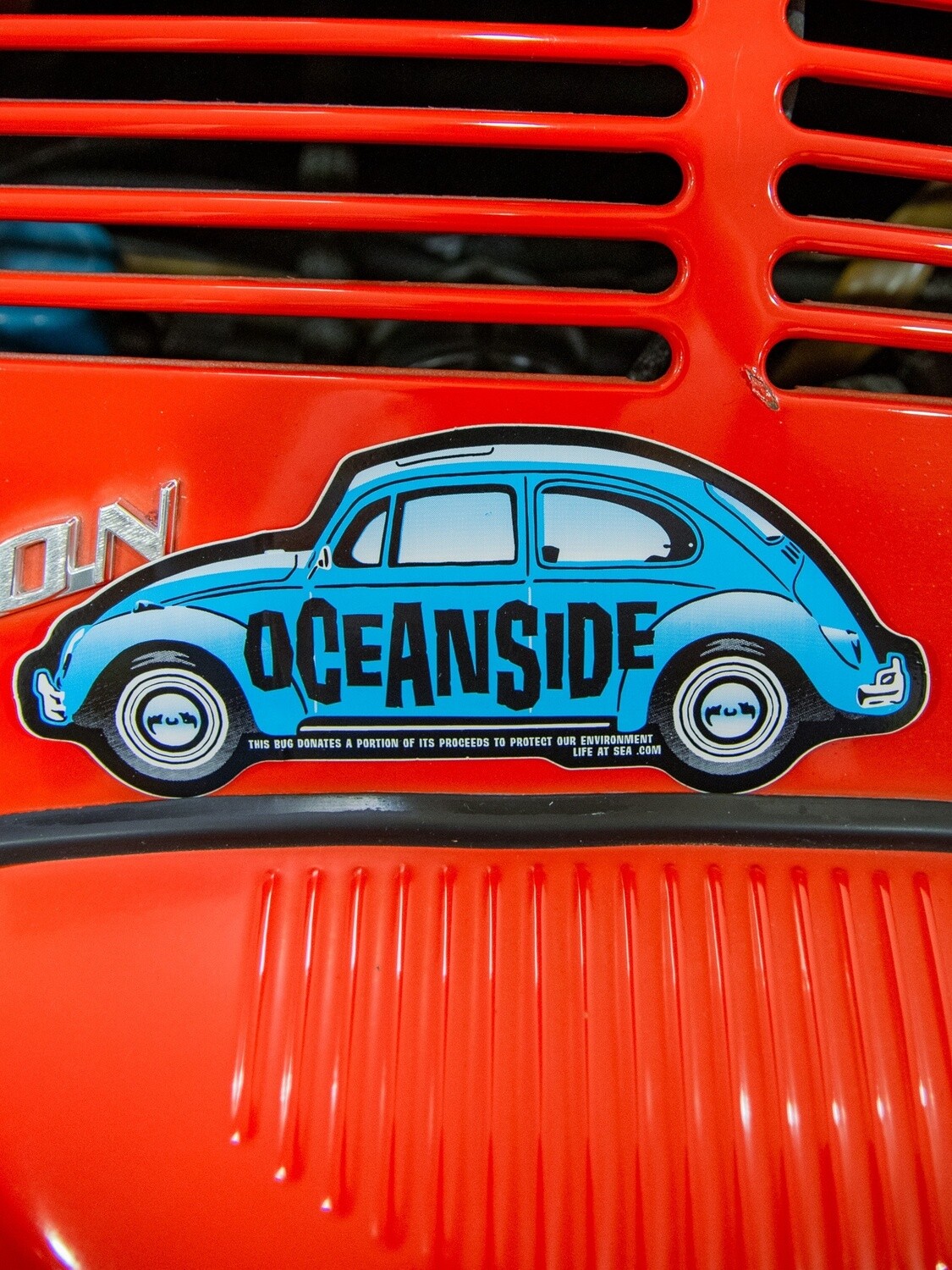 Lrg Sticker-Oceanside VW Bug
